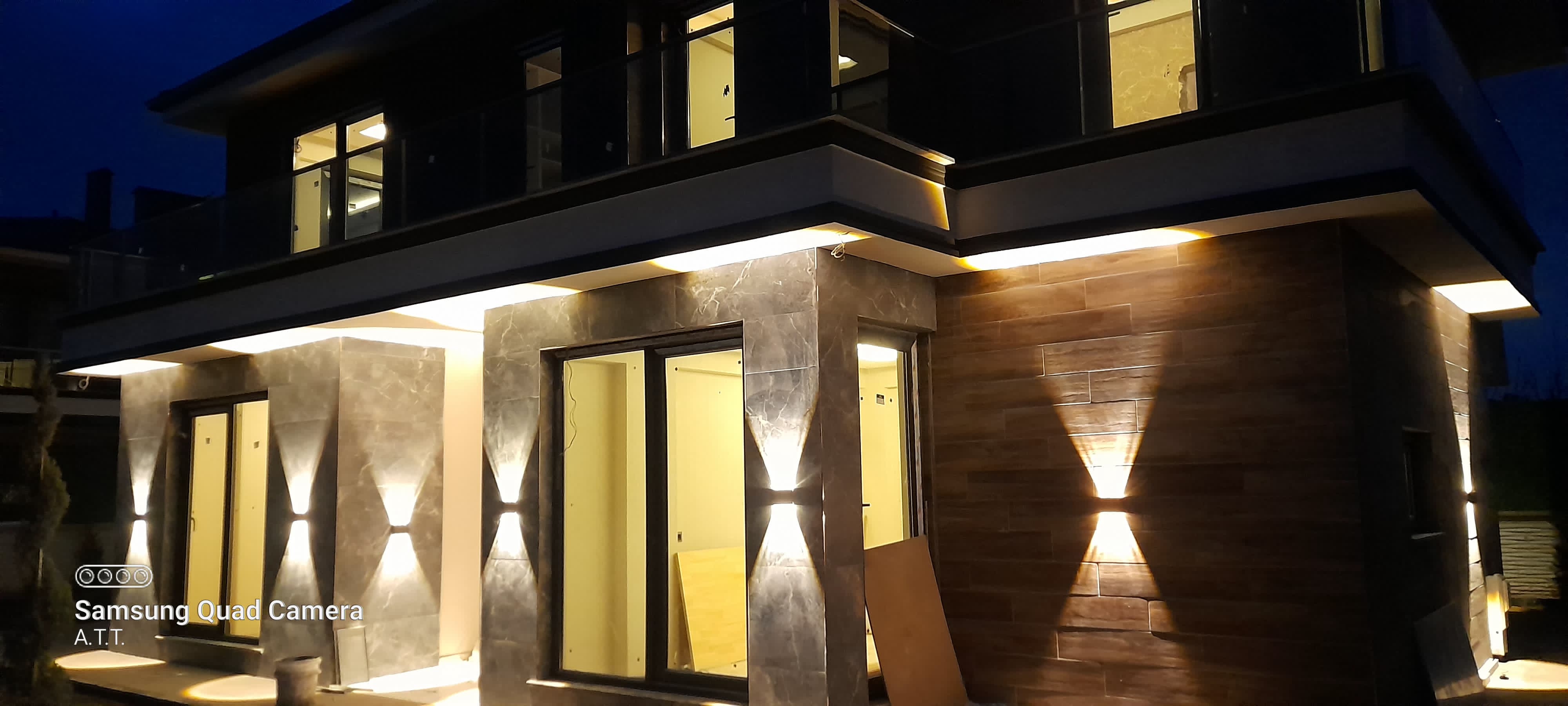 Villa dış cephe aydınlatması